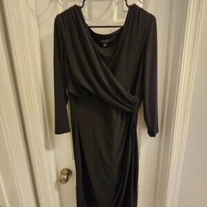 Ralph Lauren Faux Wrap Little Black Dress